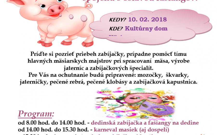 Klakovská zabíjačka 2018